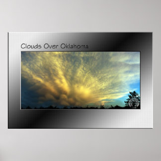 Affiche Nuages sur l'Oklahoma