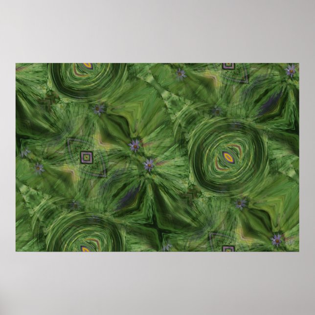 Affiche Nuances d'affiche verte~Imprimer (Devant)