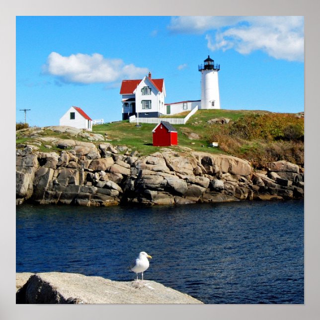 Affiche Nubble Lighthouse, Cape Neddick, Maine (Devant)