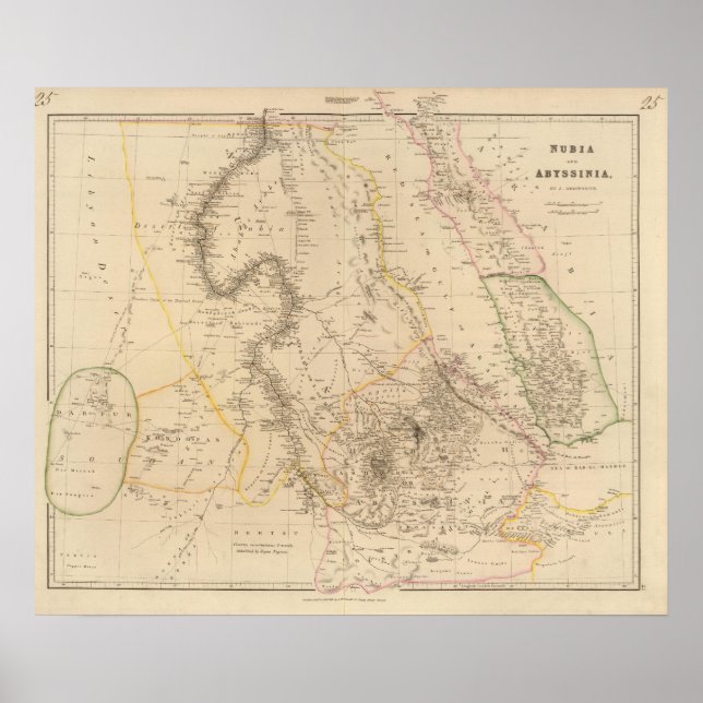 Affiche Nubie, Abyssinie 2 (Devant)