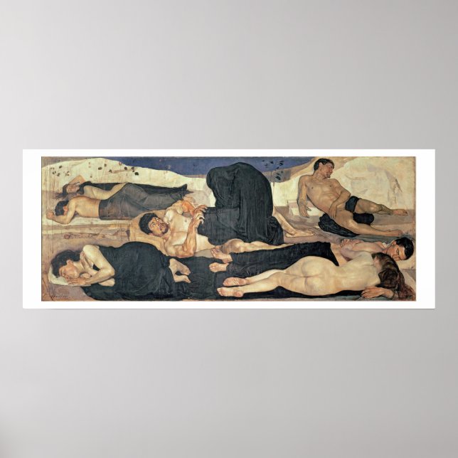 Affiche Nuit 1890 (huile sur toile) (Devant)