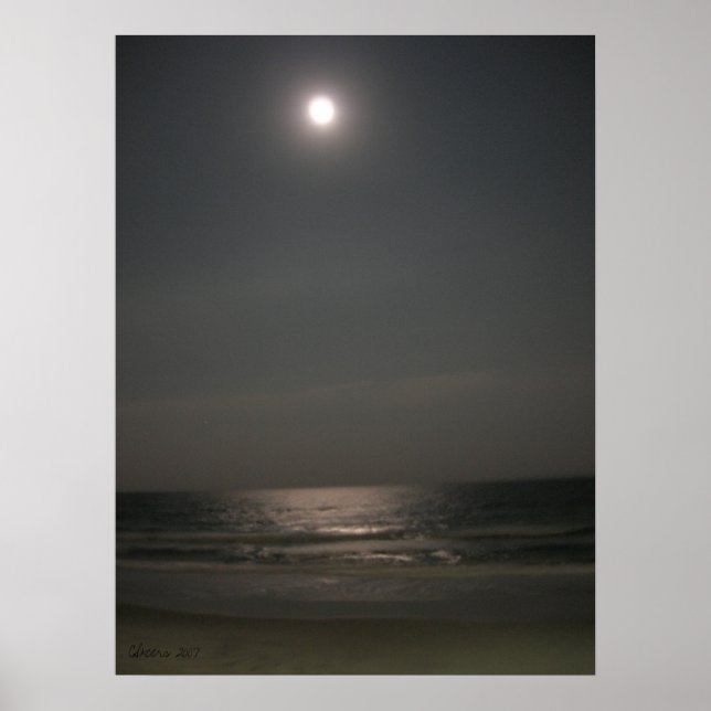 Affiche Nuit à la plage (Devant)