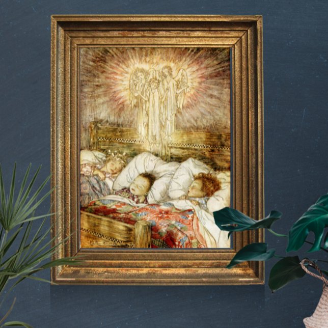 Affiche Nuit avant Noël Enfants au lit (Créateur téléchargé)