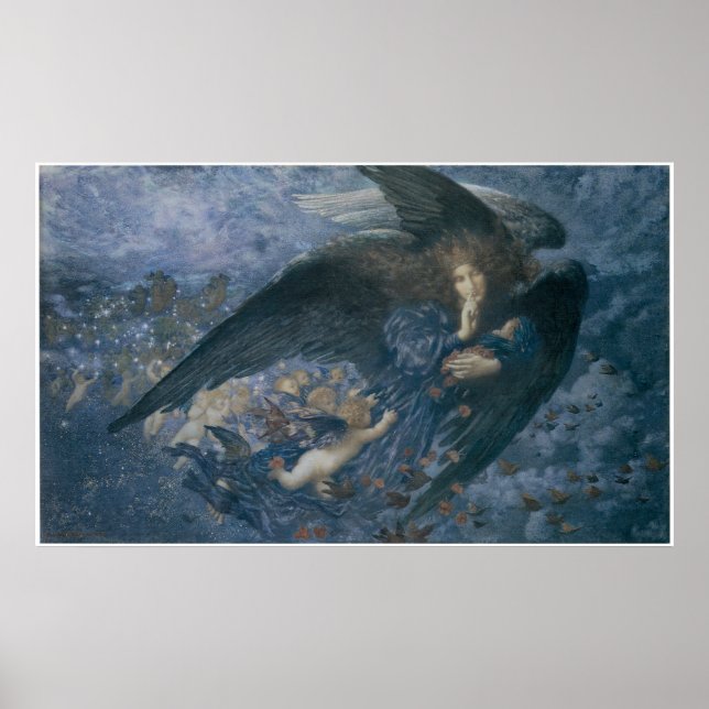 Affiche Nuit avec son train d'étoiles (Devant)