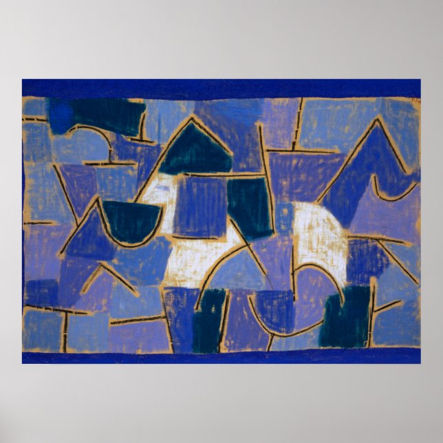 Affiche Nuit bleue, 1937 par Paul Klee (Devant)