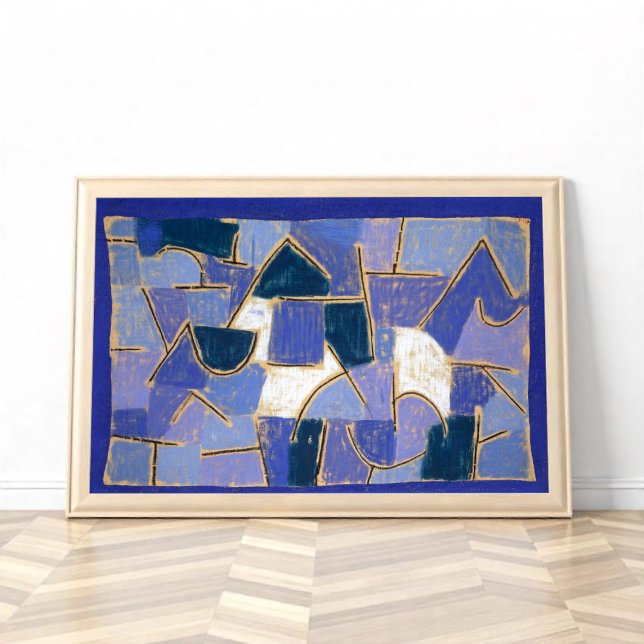 Affiche Nuit Bleue par Paul Klee, Abstraite (Créateur téléchargé)