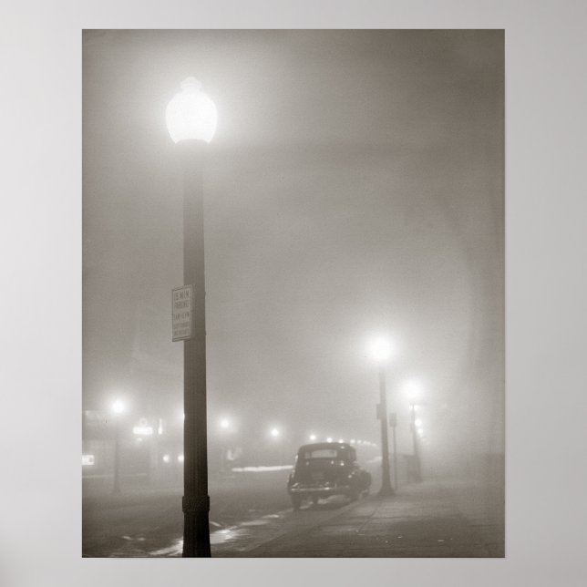 Affiche Nuit brumeuse, 1941. Photo ancienne (Devant)