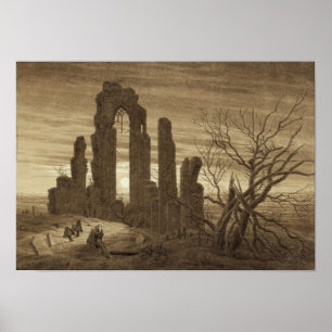 Affiche Nuit Caspar David Friedrich d'hiver