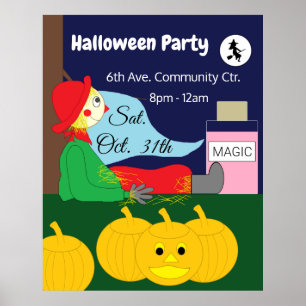 Affiche Nuit de la magie d'Halloween :