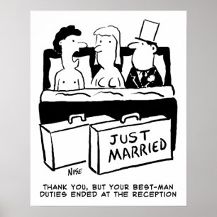 Affiche Nuit de noces pour la mariée et le marié