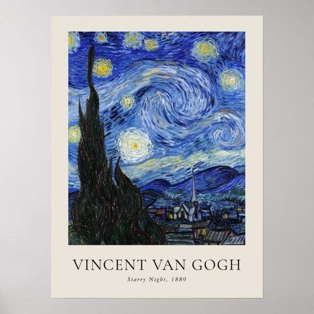 Affiche Nuit d'étoile Vincent Van Gogh (Devant)