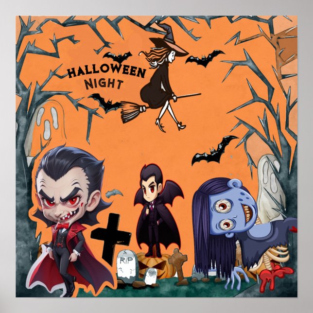 Affiche Nuit d'Halloween  (Créateur téléchargé)