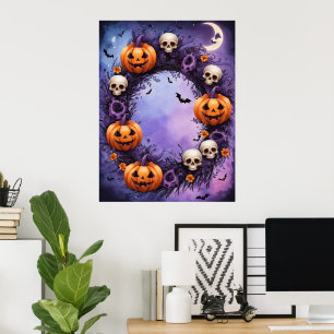 Affiche Nuit d'Halloween enchantée
