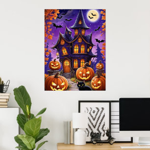 Affiche Nuit d'Halloween enchantée