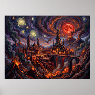 Affiche Nuit étoilée de Valyria Doom Eruption