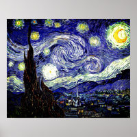 Nuit étoilée de Van Gogh, 1889