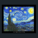 Affiche Nuit étoilée par Vincent van Gogh<br><div class="desc">Nuit étoilée par Vincent van Gogh</div>