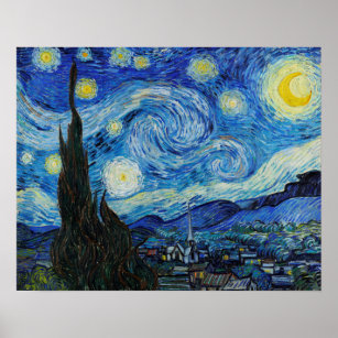 Affiche Nuit étoilée par Vincent Van Gogh