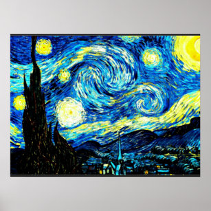 Affiche Nuit étoilée par Vincent van Gogh