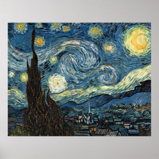 Affiche Nuit étoilée par Vincent van Gogh
