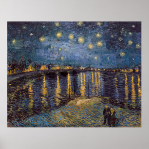 Affiche Nuit étoilée sur le Rhône par Vincent Van Gogh