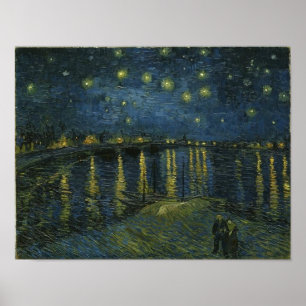 Affiche Nuit étoilée sur le Rhône Van Gogh Art