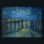 Affiche Nuit étoilée sur le Rhône Vincent van Gogh<br><div class="desc">Starry Night Over The Rhone (1888) Poster de Vincent van Gogh.</div>