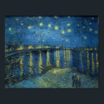 Affiche Nuit étoilée sur le Rhône Vincent van Gogh<br><div class="desc">Starry Night Over The Rhone (1888) Poster de Vincent van Gogh.</div>