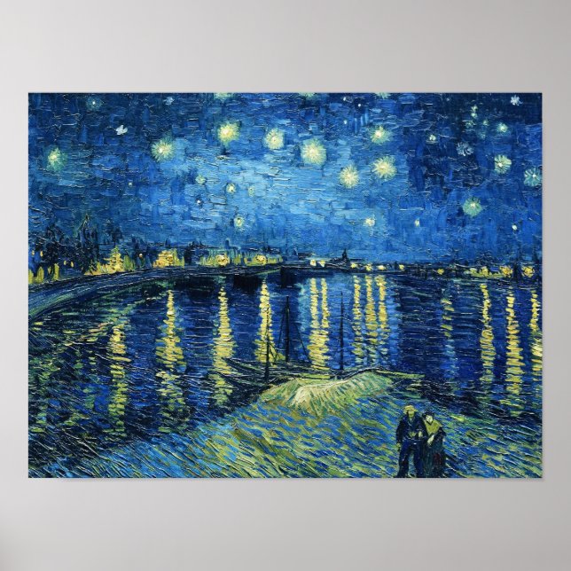 Affiche Nuit étoilée sur le Rhône Vincent van Gogh (Devant)