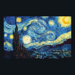 Affiche Nuit étoilée - Van Gogh<br><div class="desc">Un des tableaux les plus célèbres de Vincent Van Gogh. Starry Nigh est un merveilleux chef-d'oeuvre qui s'adapte parfaitement à votre maison ou à votre bureau.</div>