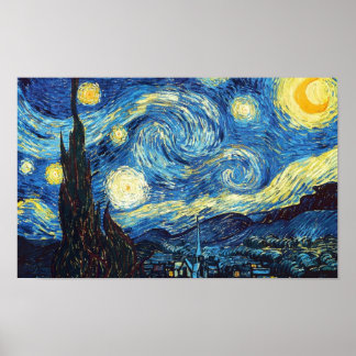 Affiche Nuit étoilée - Van Gogh