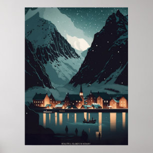 Affiche Nuit Lofoten