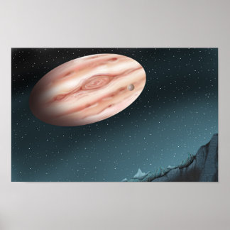 Affiche Nuit mystérieuse où des étoiles géantes sont visib