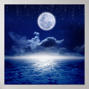 Affiche Nuit pleine lune
