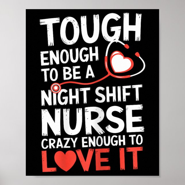 Affiche Nuit Shift Nurse Funny Rn Rt Us Nurse (Devant)