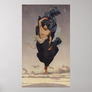 Affiche Nuit, vers 1850-55