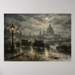Affiche Nuit victorienne à Londres par BurnsInHell