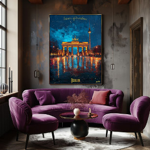 Affiche Nuits berlinoises - Reflets de la porte de Brandeb