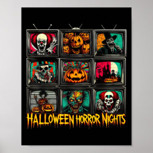 Affiche Nuits d'horreur d'Halloween Film effrayant