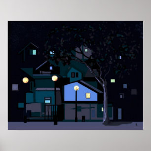 Affiche nuits en ville