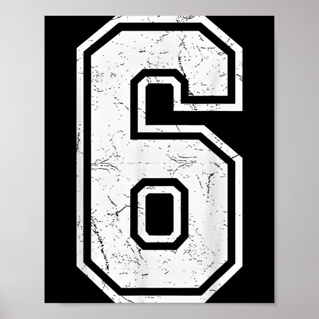 Affiche Number 6 Matching 67 Meme Costume Men Women Kids  (Devant)