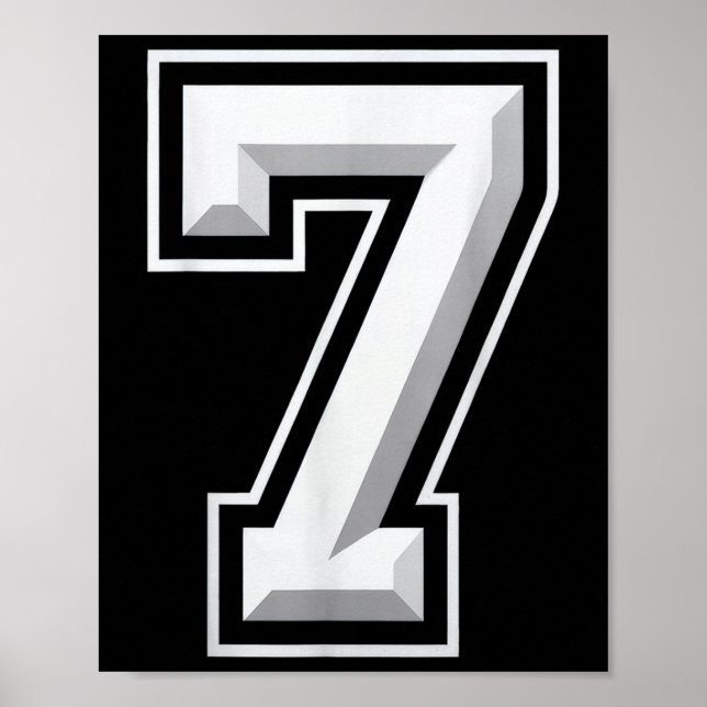 Affiche Number 7 67 Meme Matching  (Devant)