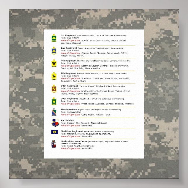 Affiche numérique, 10 façons de TXSG, UNITS TXSG (Devant)