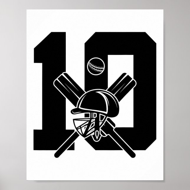 Affiche Numéro 10 Years Cricket 10e anniversaire  (Devant)