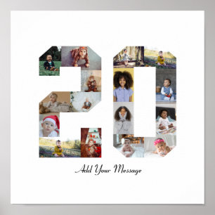 Affiche Numéro 20 Collage photo