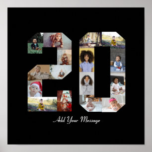 Affiche Numéro 20 Collage photo