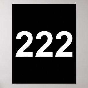 Affiche Numéro 222 En Police Blanche Sur Ckground Fun Hall
