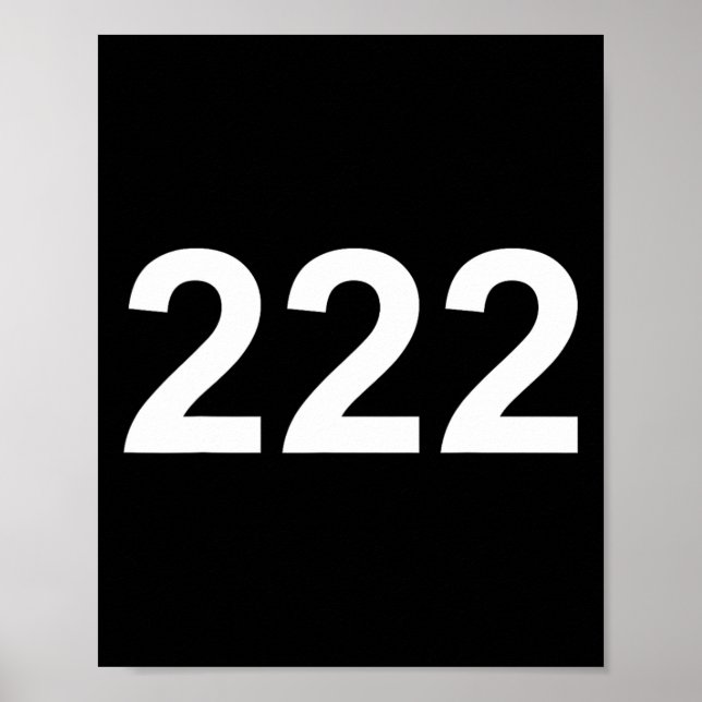 Affiche Numéro 222 En Police Blanche Sur Ckground Fun Hall (Devant)