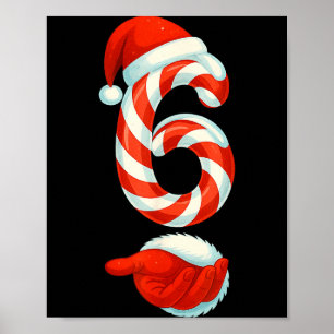Affiche Numéro 6 7 Mème 67 Pyjama de Noël pour Couple Asso