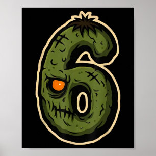 Affiche Numéro 6 Monstre 67 Meme Couple Correspondant Hall